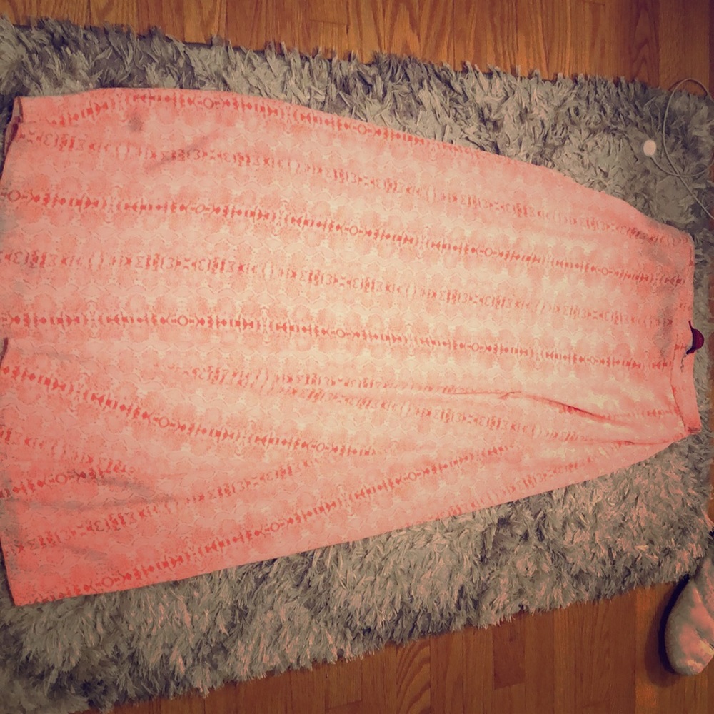 Floor length skirt